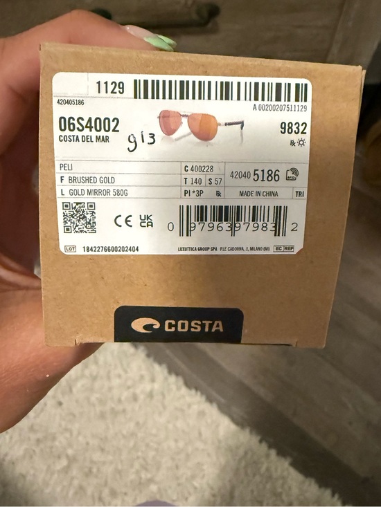 Costa Peli Sunglasses in matte Gold Frame main image 4
